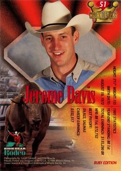 1996 High Gear Rodeo Crown Jewels #51 Jerome Davis Back